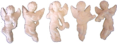 Set of 5 Small Angels
